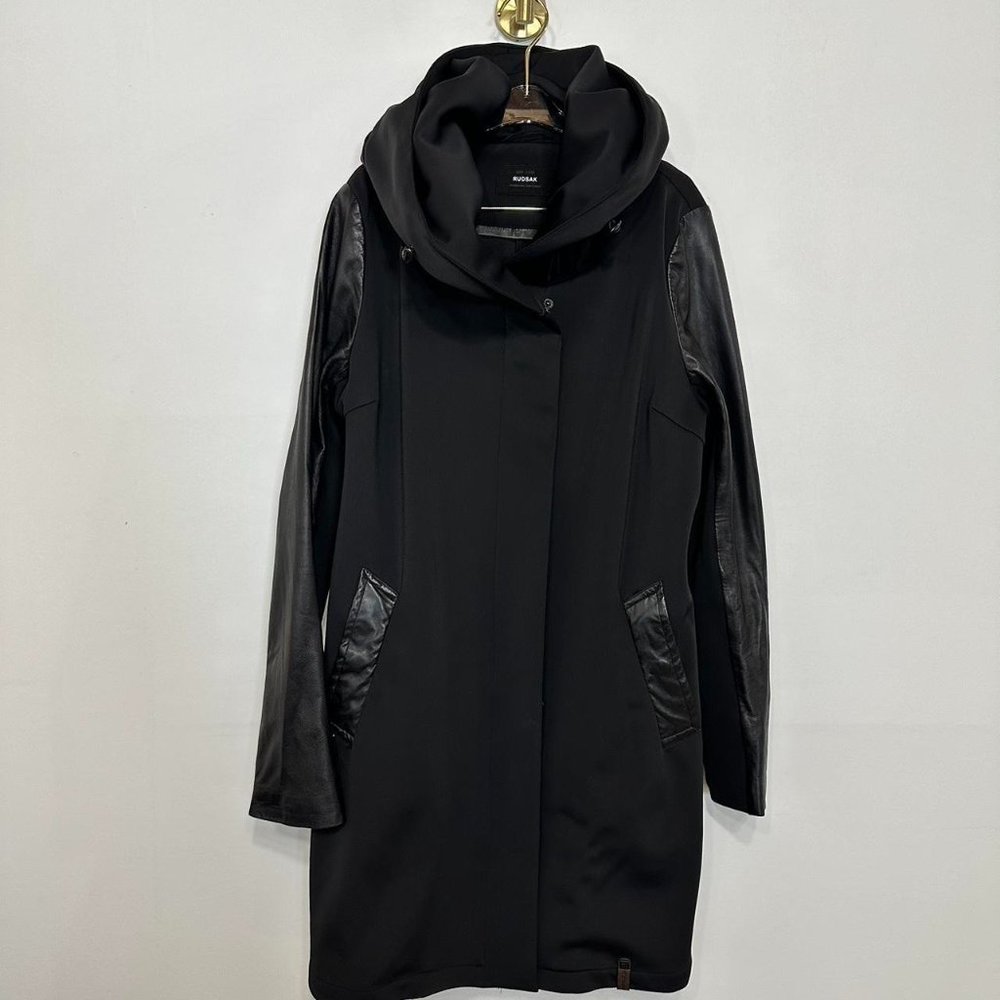 Rudsak Black Jacket Withleather Sleeves